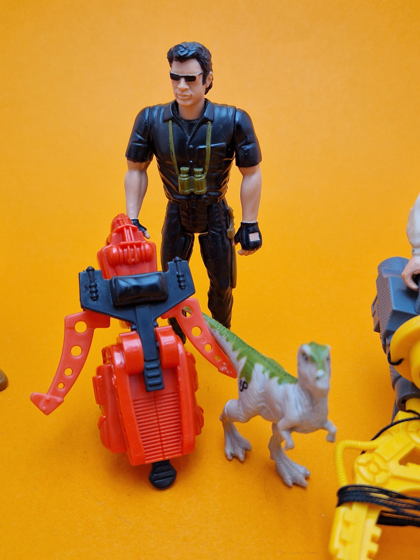 JURASSIC PARK LOST WORLD ☆ NICK VAN OWEN IAN MALCOLM EDDIE CARR Vintage Figure ☆ Loose Kenner