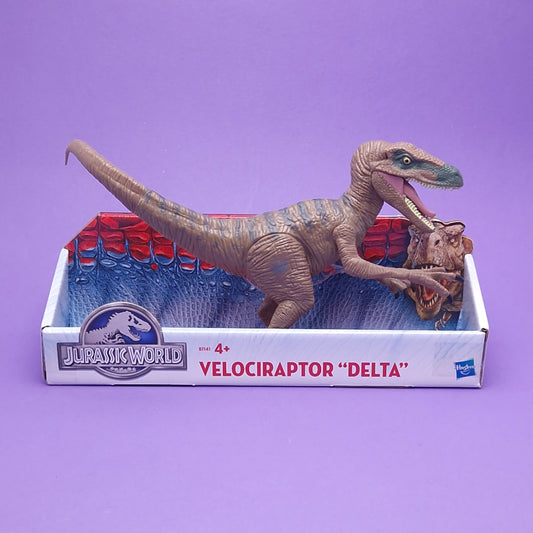 JURASIC WORLD ☆ VELOCIRAPTOR DELTA Boxed Action Figure ☆ 2015 Sealed Hasbro