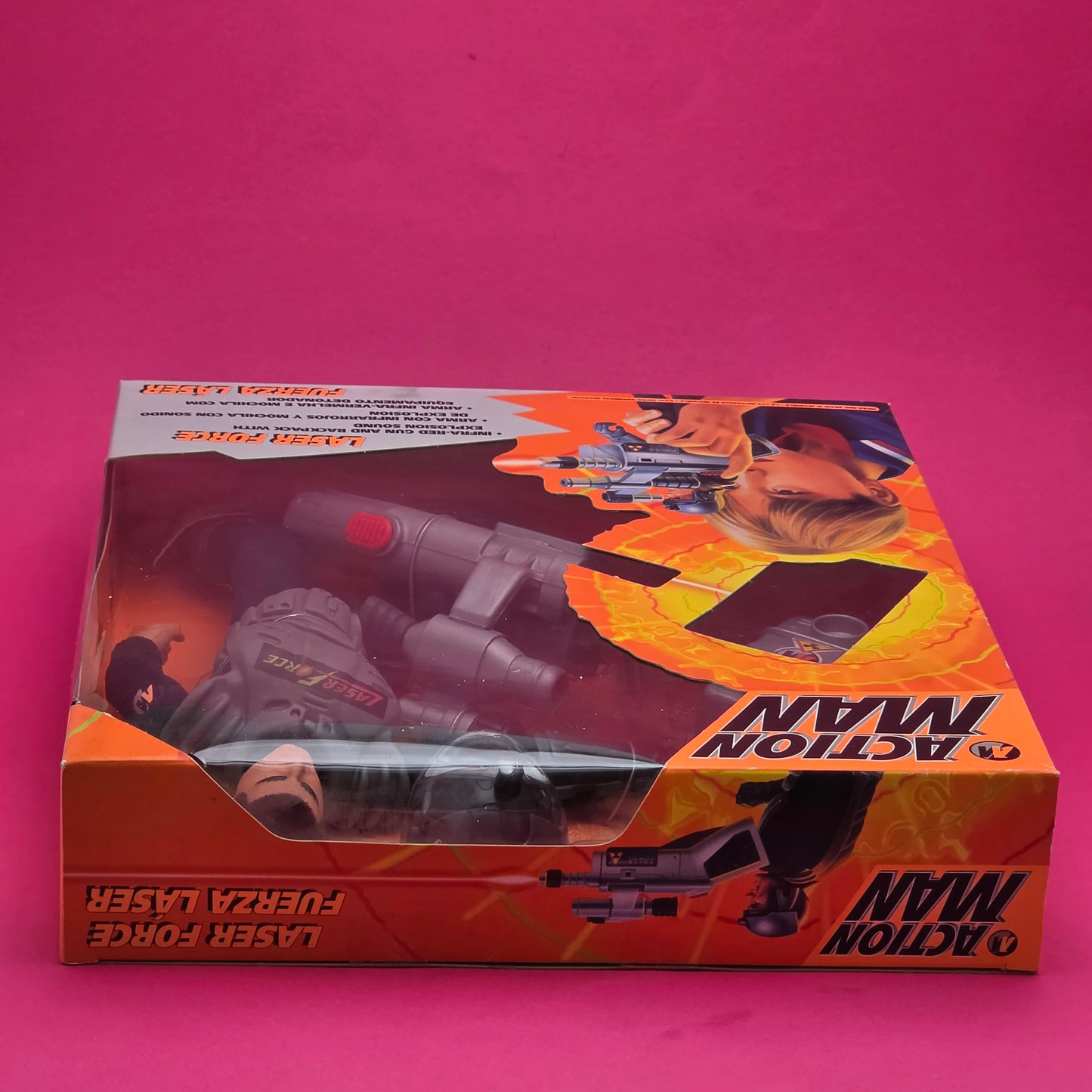 ACTION MAN ☆ LASER FORCE Figure Doll ☆ Vintage HASBRO SEALED BOXED 90's
