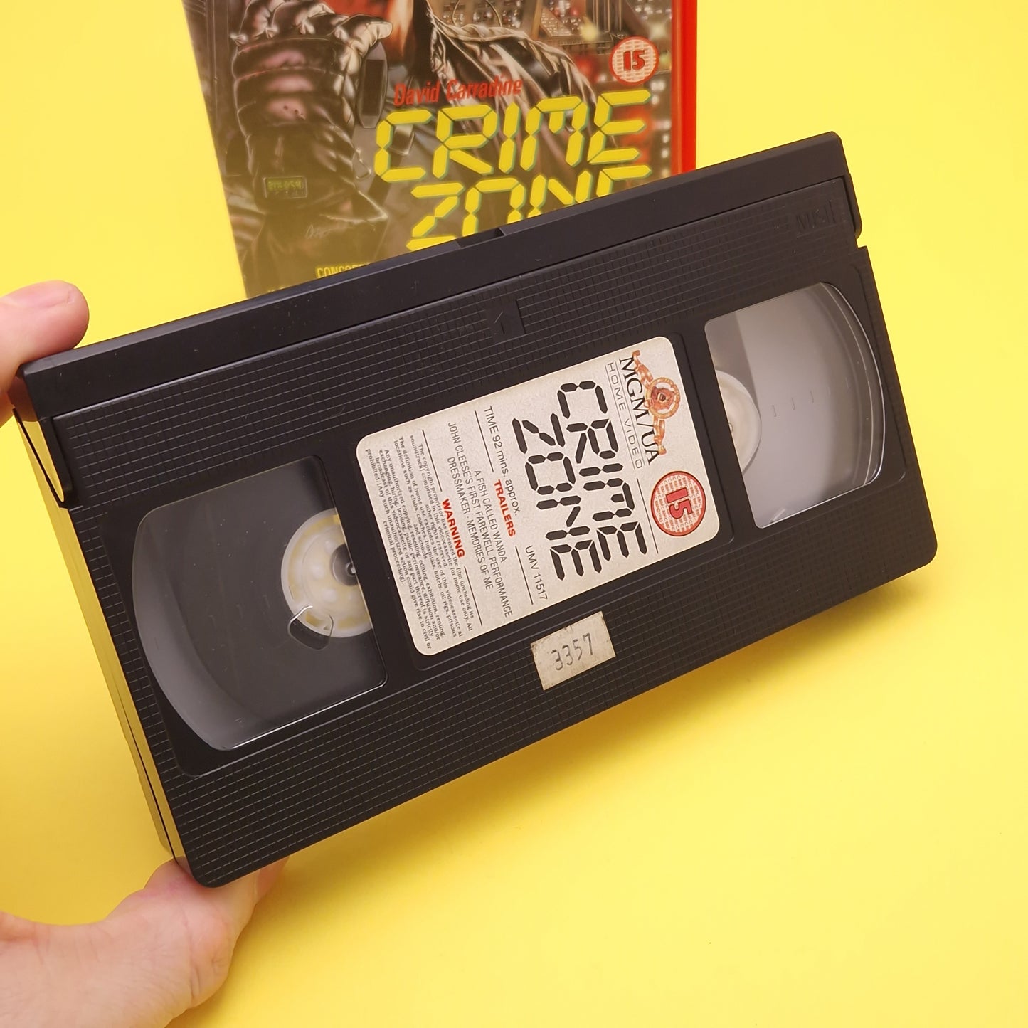 VHS Video ☆ CRIME ZONE ☆ 80s Big Box Ex Rental Horror 15 Vintage