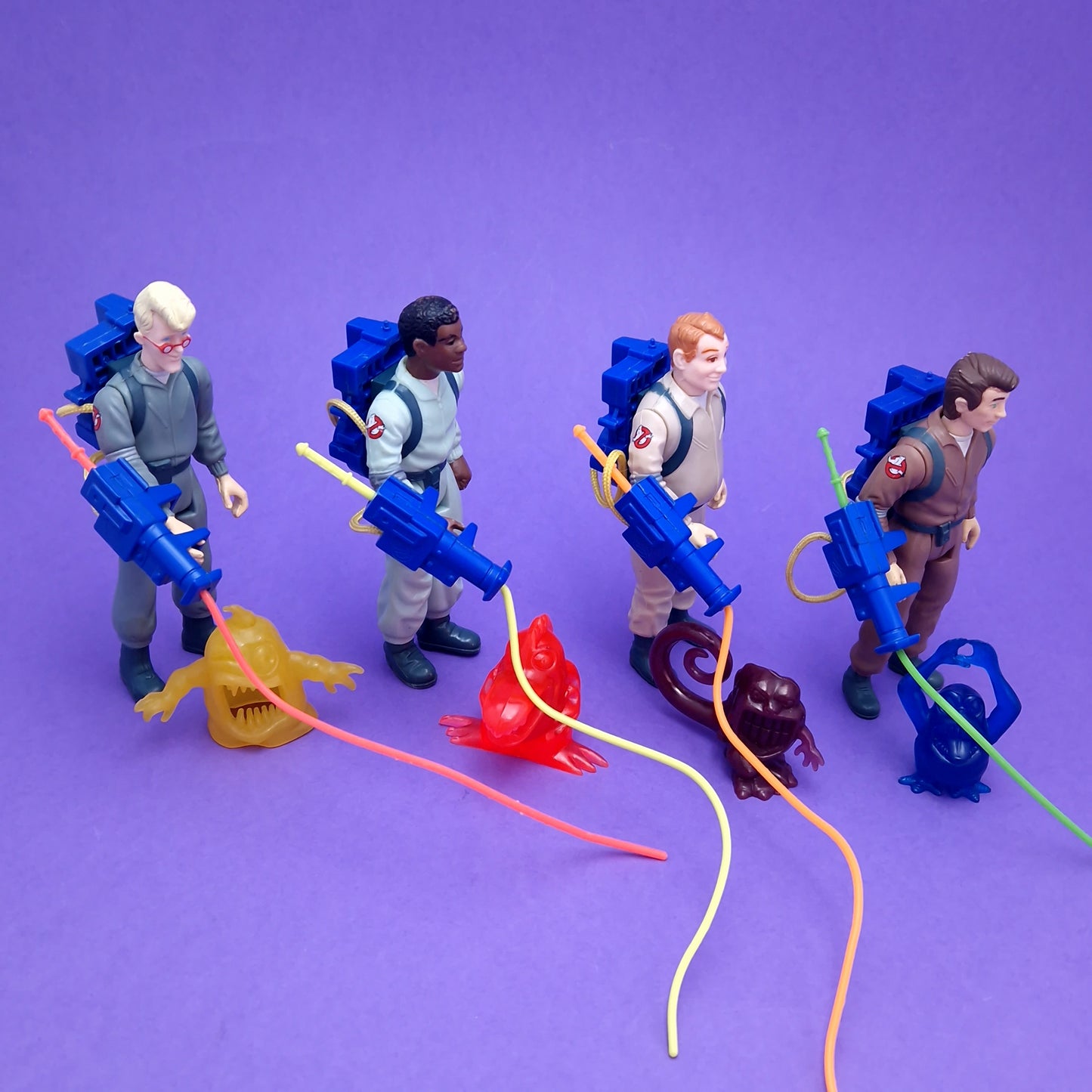 GHOSTBUSTERS ☆ ORIGINAL SET OF 4 Vintage Figure ☆ Loose 80s Kenner Complete