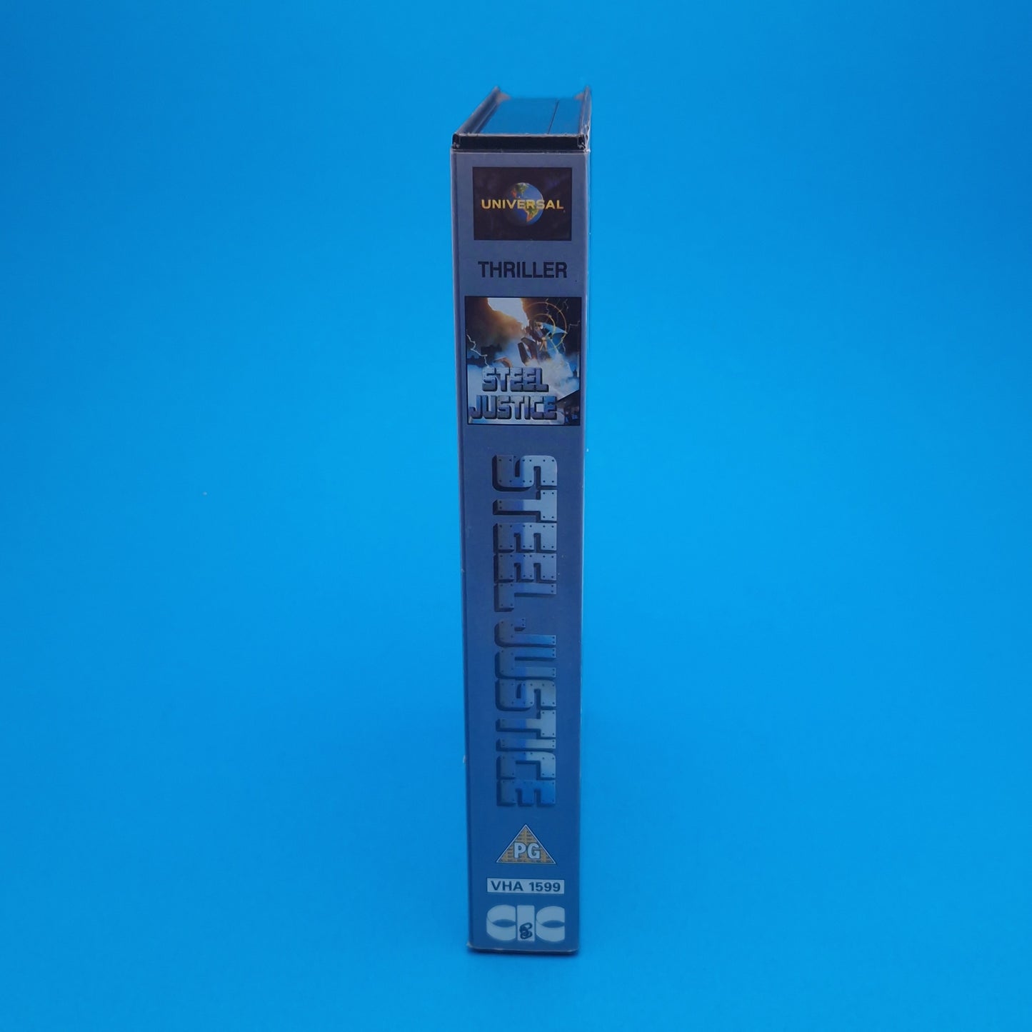 VHS Video ☆ STEEL JUSTICE ☆ 80s Big Box Ex Rental Horror Vintage