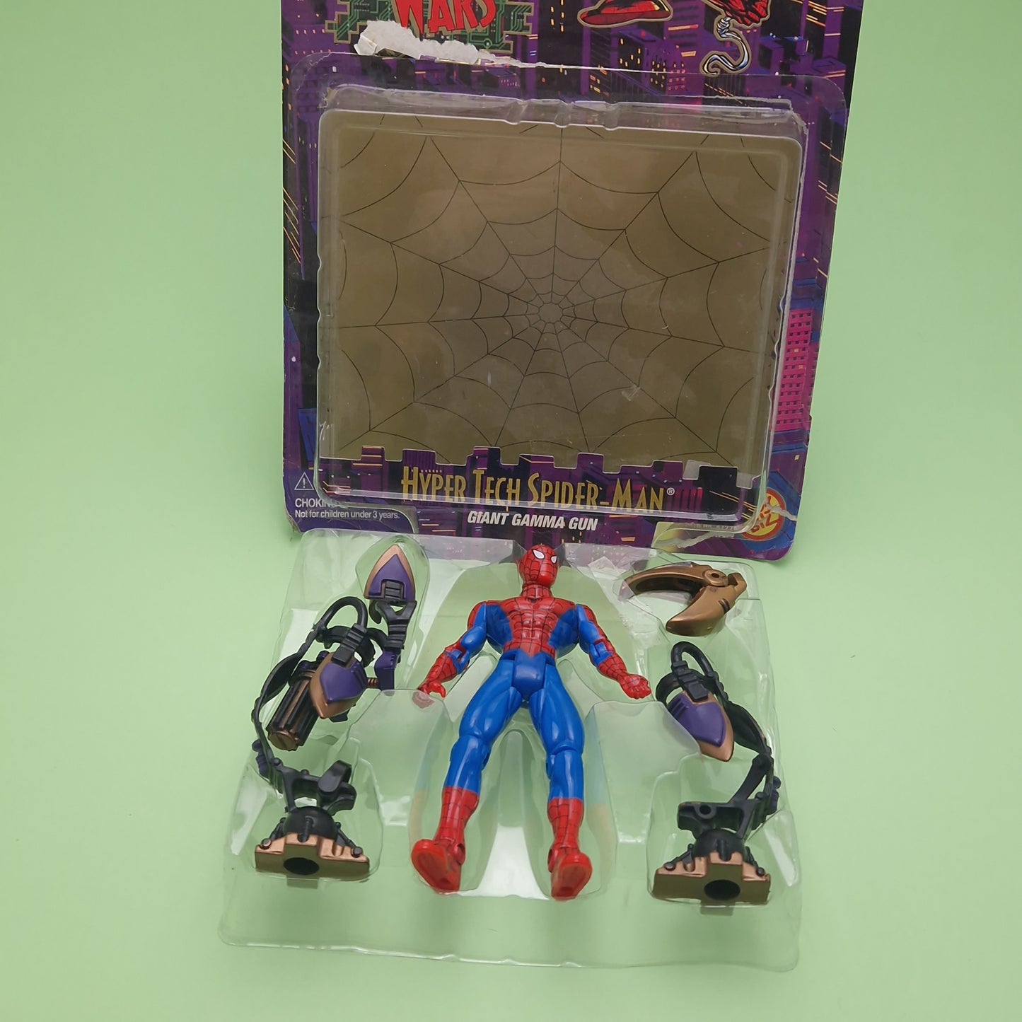 SPIDER-MAN ANIMATED SERIES ☆ TECHNO-WARS HYPER TECH Action Figure ☆ Marvel Toybiz 90s Vintage