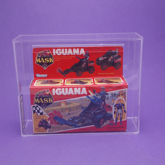 M.A.S.K ☆ IGUANA Lester Sludge Figure GRADED UKG 80 Vehicle ☆ US Sealed Boxed 80s Kenner MASK Vintage