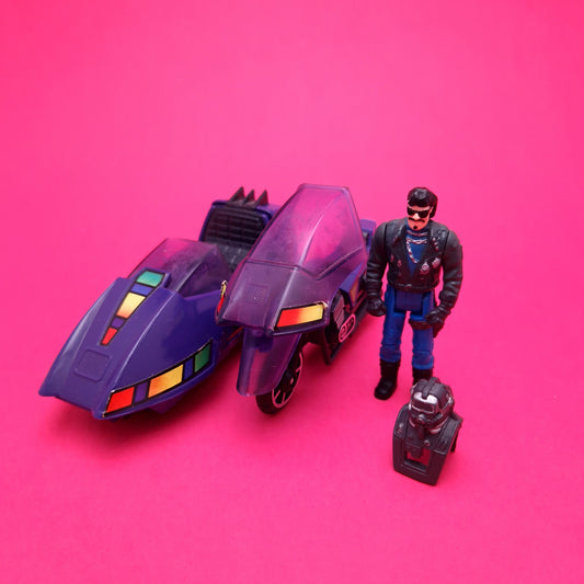 M.A.S.K ☆ PIRANHA SLY RAX Complete Vintage Figure Vehicle ☆ MASK Kenner 80s Loose