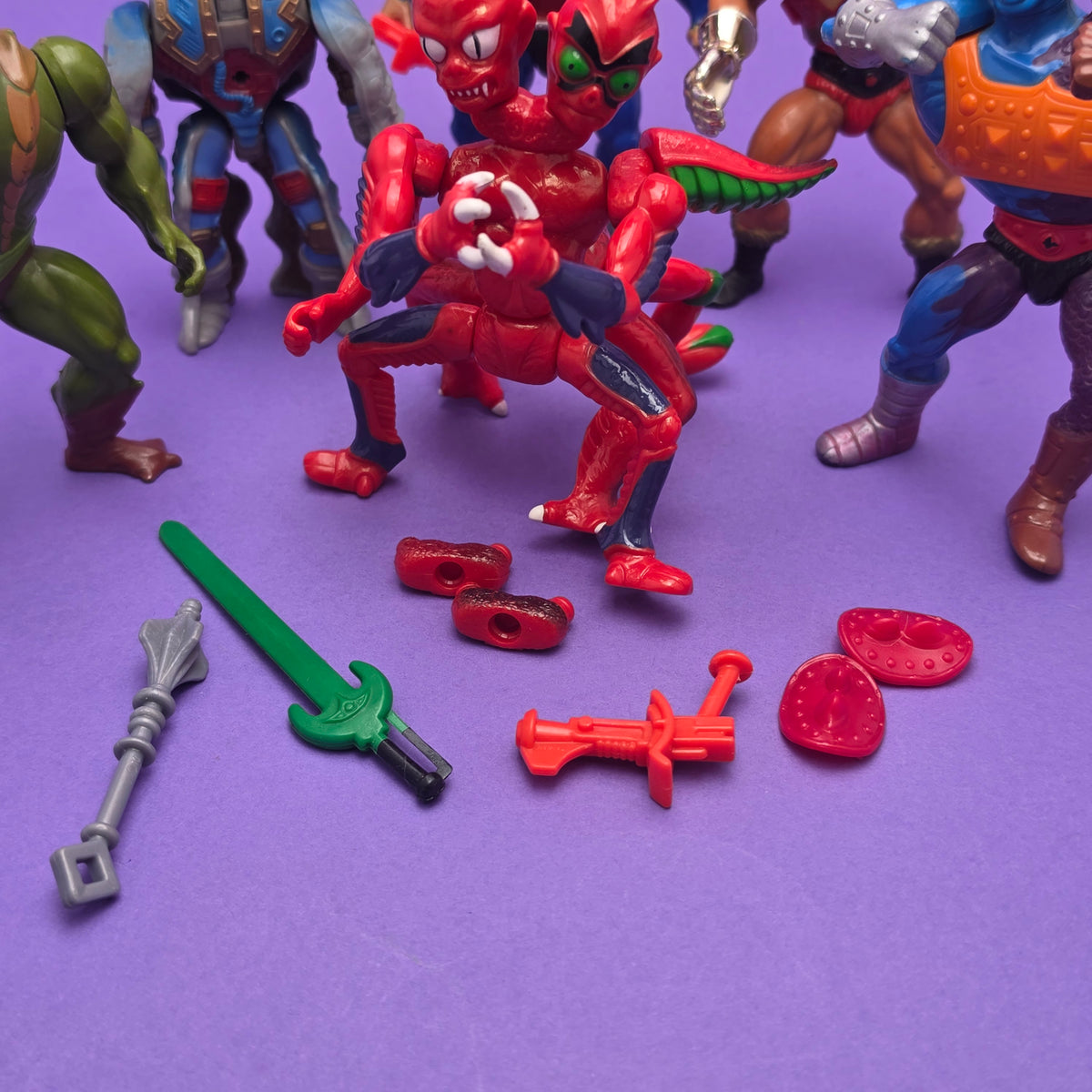 MASTERS OF THE UNIVERSE ☆ 6x Bundle MEKANECK MODULOK KOBRA KHAN JITSU TWO-BAD Vintage Figure ☆ MOTU 80s Mattel