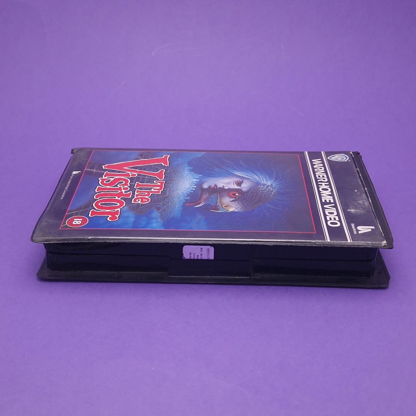VHS Video ☆ THE  VISITOR Case Tape Cassette Clam Shell 1987 Warner Home 80s Vintage