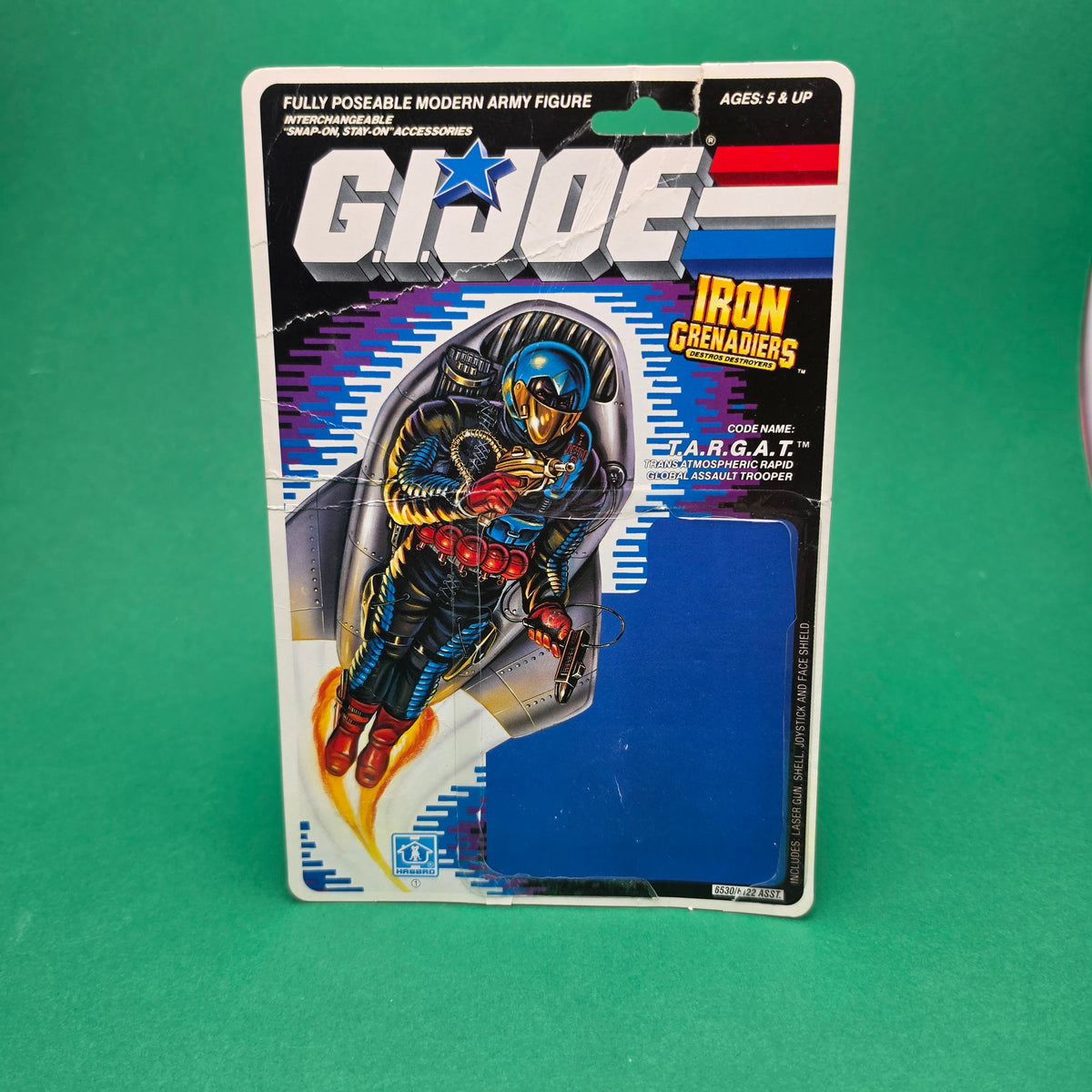 G.I. JOE ☆ T.A.R.G.A.T Figure Complete ☆ Action Force Hasbro 1988 Card