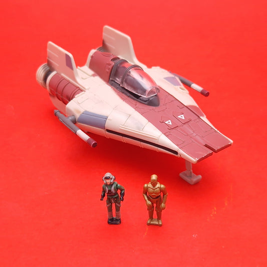 MICRO MACHINES ☆ STAR WARS ACTION FLEET A-WING c3po Vintage ☆ 90s Loose