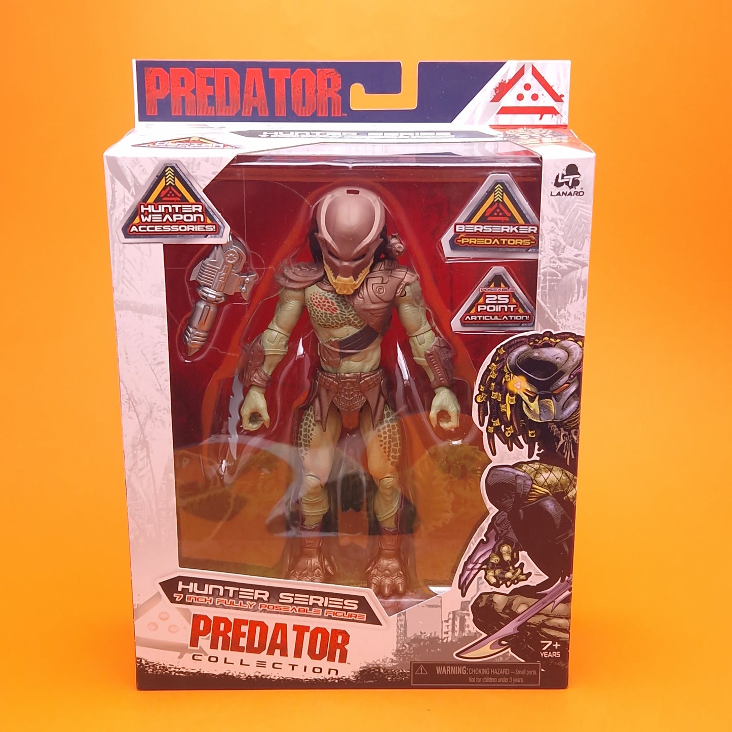 PREDATOR COLLECTION ☆ 7" BERSERKER PREDATOR Boxed Action Figure ☆ Sealed Lanard