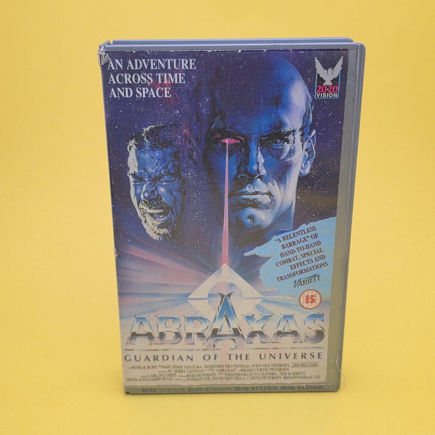 VHS Video ☆ ABRAXAS GUARDAIN OF THE UNIVERSE 1991 ☆ 15 Cert Big Box Ex Rental Vintage