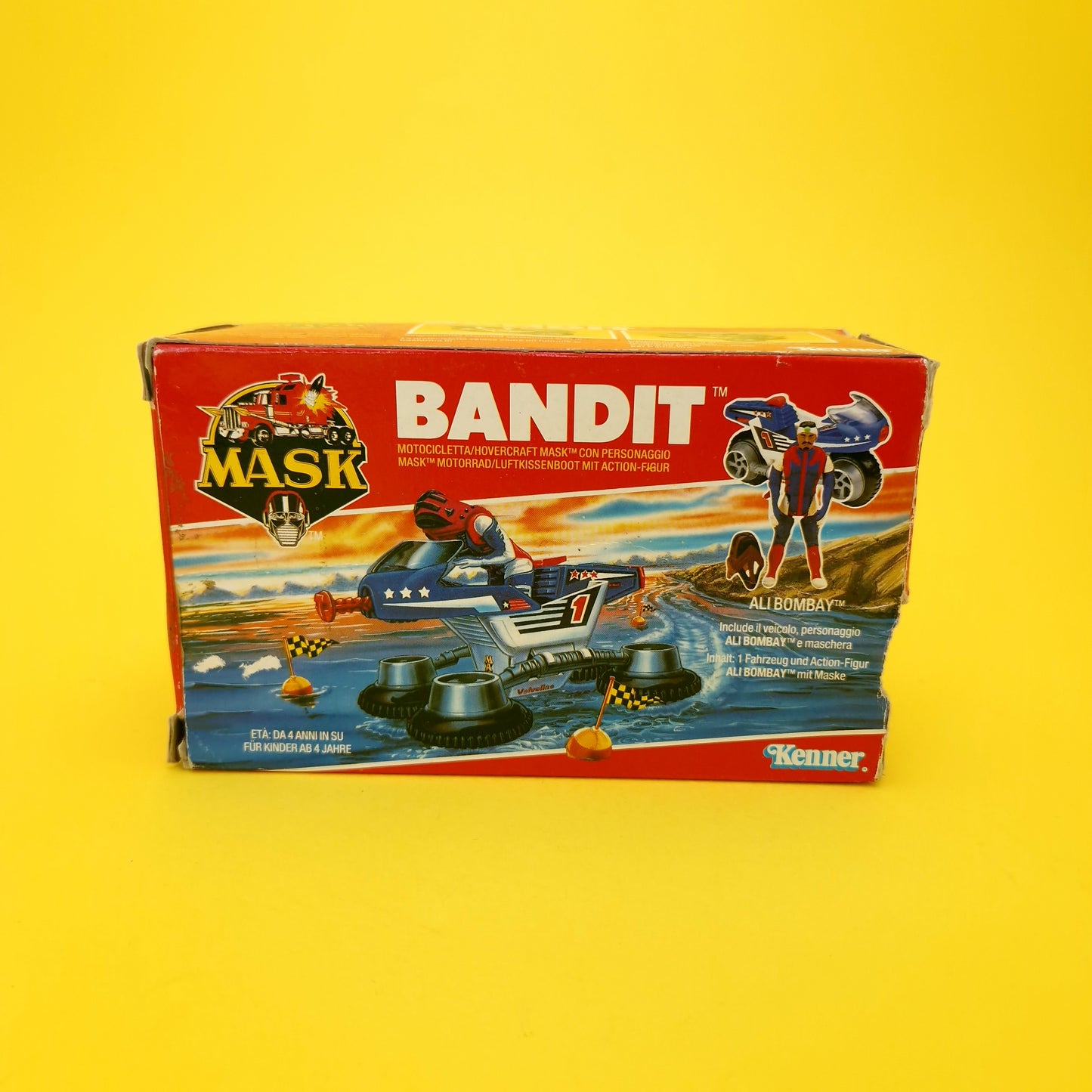 M.A.S.K ☆ BULLET / BANDIT Ali Bombay ☆ BOXED Complete Vintage MASK Kenner 80s EURO Box