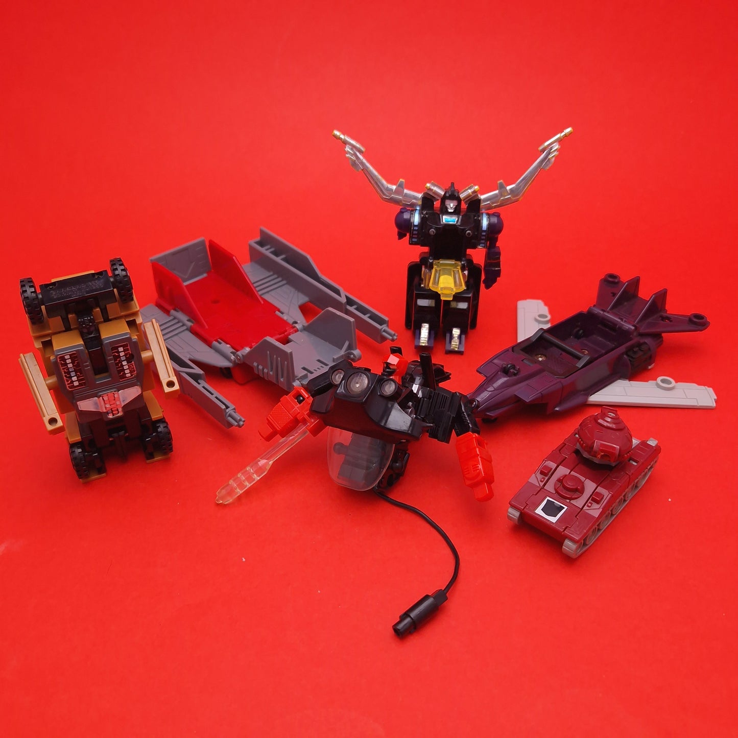 TRANSFORMERS G1 G2 ☆ Bundle Joblot Swindle Shrapnel Road Pig Parts Figure ☆ 80s Robot Vintage