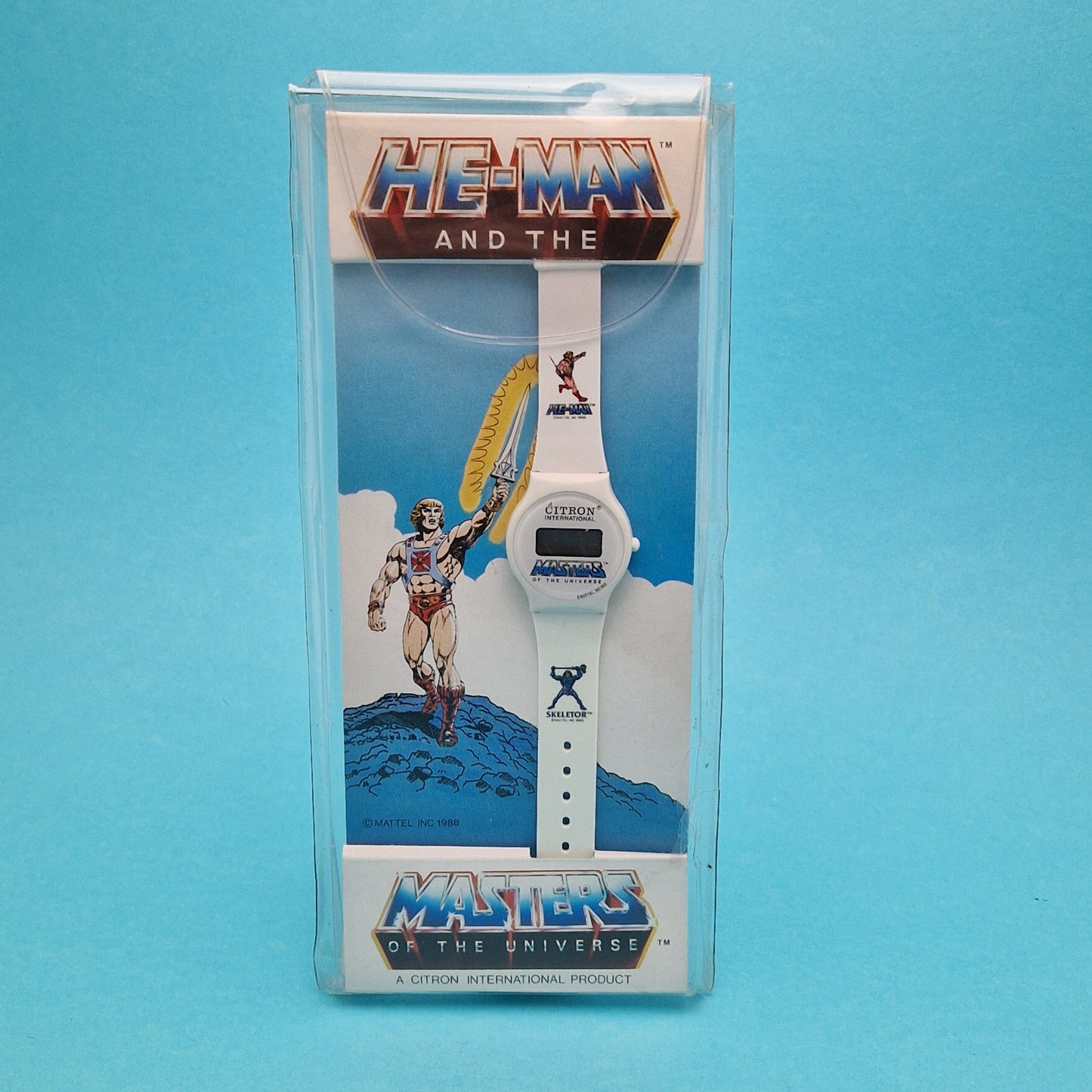 MASTERS OF THE UNIVERSE ☆ He-Man Citron International Watch Vintage ☆ MOTU 80s Mattel