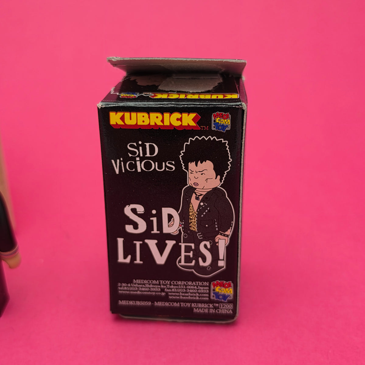 KUBRICK ☆ SEX PISTOLS SID VICIOS Figure ☆ Box Original Loose Punk Rock Model