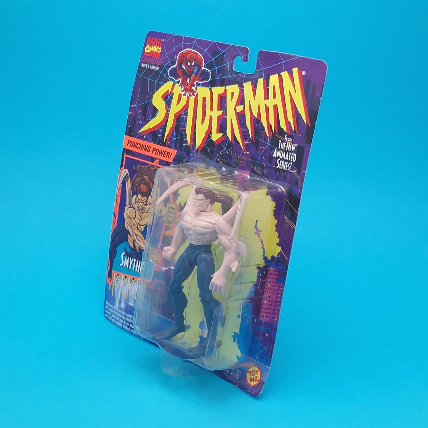 SPIDER-MAN ANIMATED SERIES ☆ SMYTHE Vintage Figure ☆ Marvel Carded Toybiz 90s Original