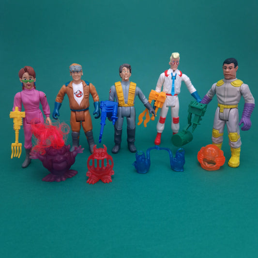 GHOSTBUSTERS ☆ FRIGHT FEATURES SET OF 5 Vintage Figure ☆ Nice Loose 80s Kenner