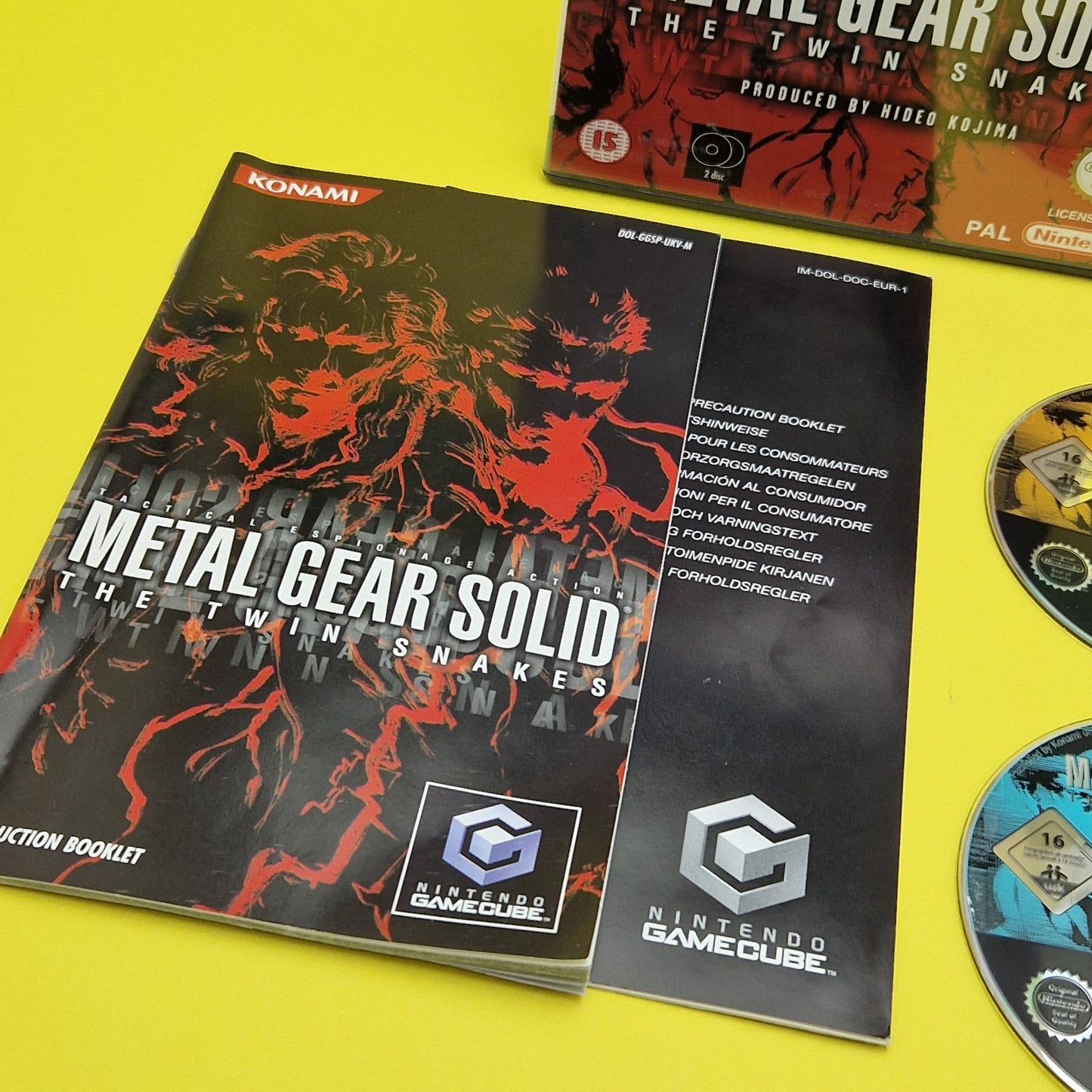 NINTENDO GAMECUBE ☆ METAL GEAR SOLID THE TWIN SNAKES ☆ Retro Boxed & Manual