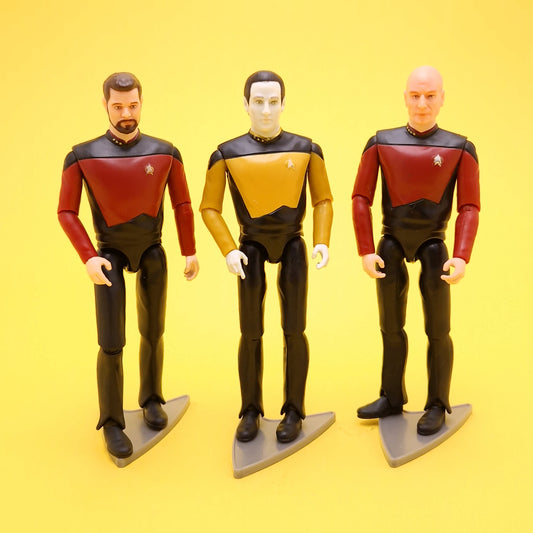 STAR TREK NEXT GENERATION ☆ PICARD DATA RIKER Figures ☆ Classic Range 5' Playmates 2022
