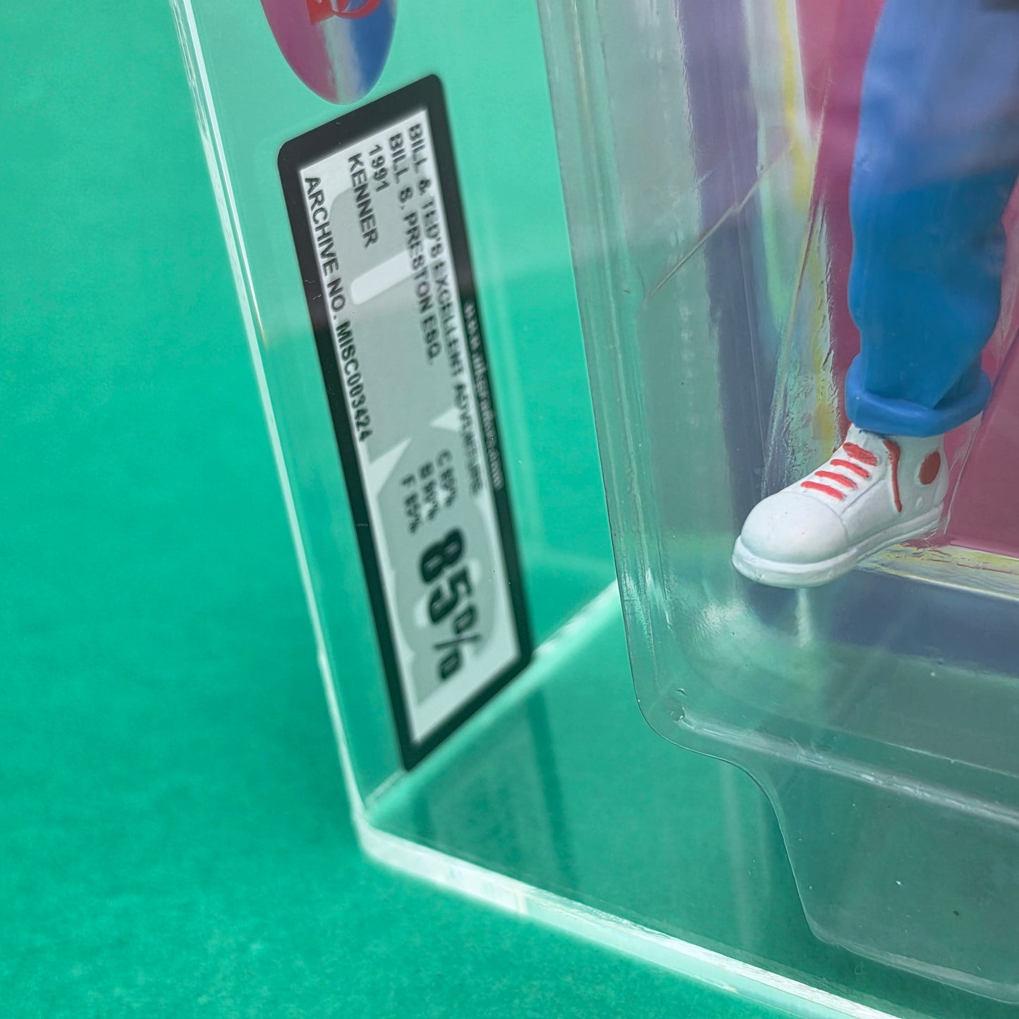 BILL & TEDS EXCELLENT ADVENTURE ☆ GRADED UKG 85 Figure ☆ MOC Carded Sealed Kenner 1991