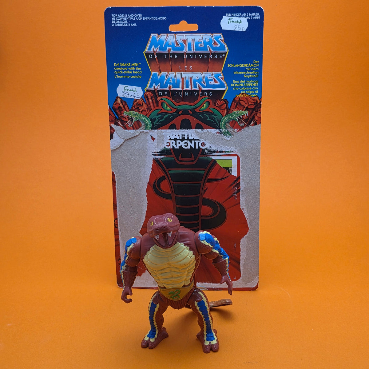 MASTERS OF THE UNIVERSE ☆ RATTLER Vintage Figure ☆ MOTU Loose 80s Mattel