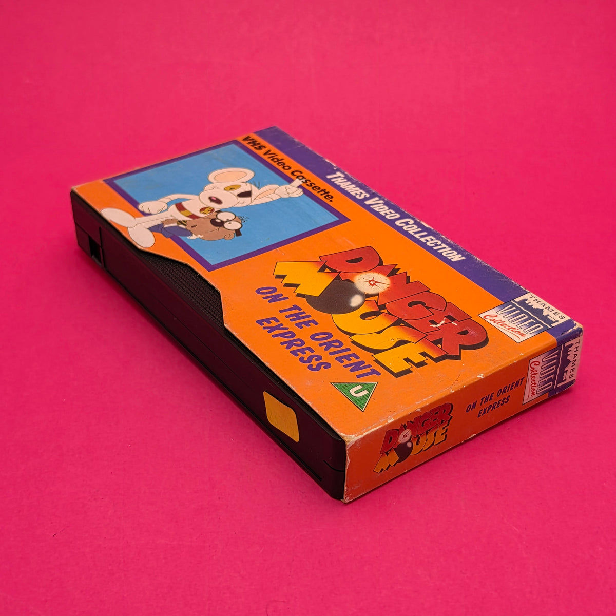 VHS Video ☆ DANGER MOUSE On The Orient Express ☆ U Cert Vintage Tape Card Sleeve