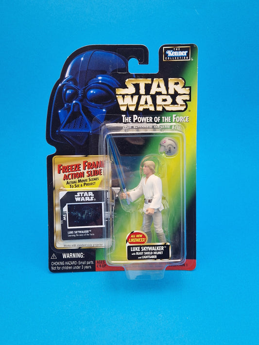 STAR WARS POTF ☆ Freeze Frame LUKE SKYWALKER Figure ☆ MOC Sealed Carded Kenner Power of the Force