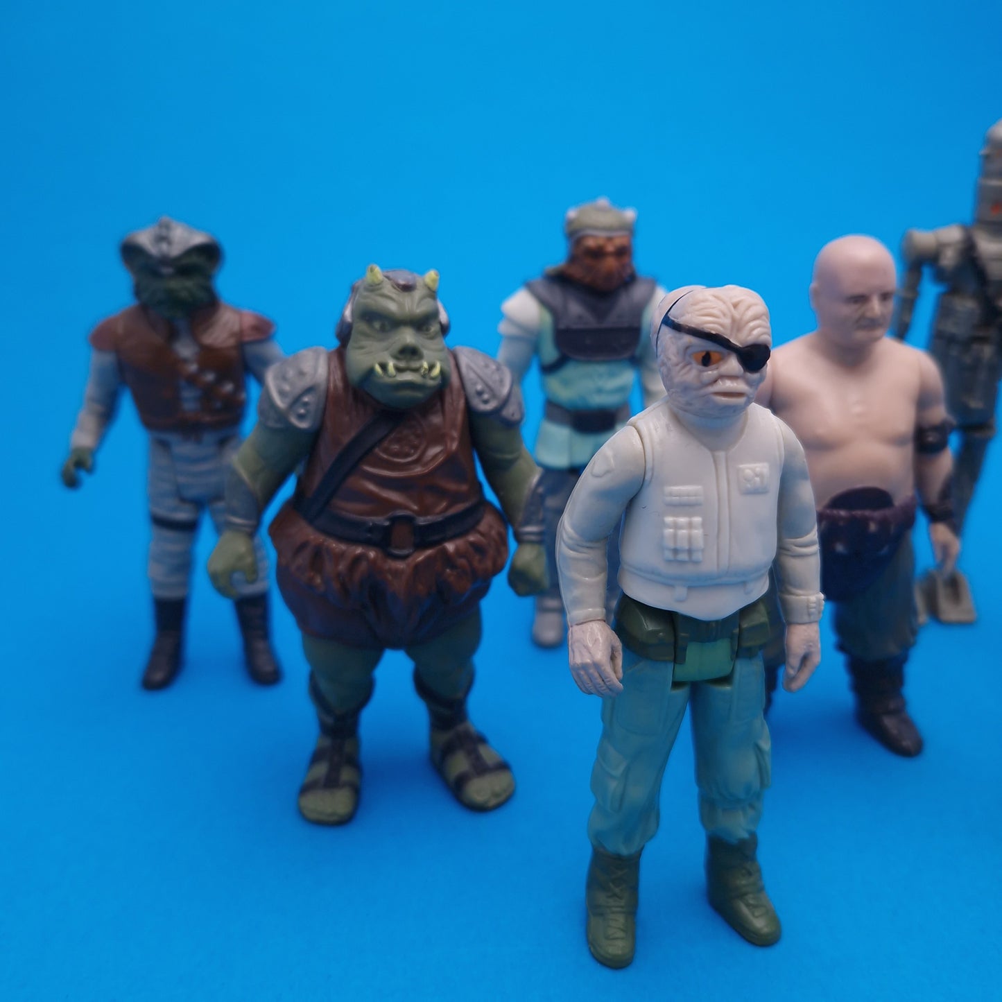 STAR WARS VINTAGE ☆ 9x BUNDLE JABBAS Palace Figures ☆ Kenner 80s ROTJ