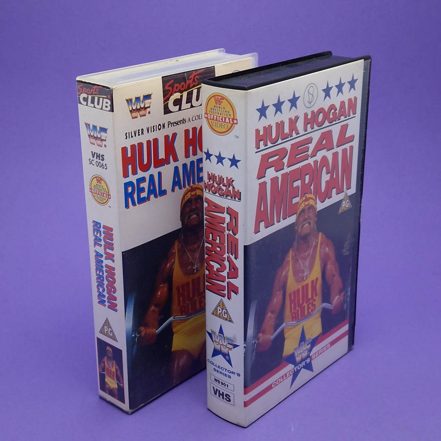 VHS Video ☆ WWF HULK HOGAN REAL AMERICAN UK Tape Cassette ☆ Silver Vision Vintage