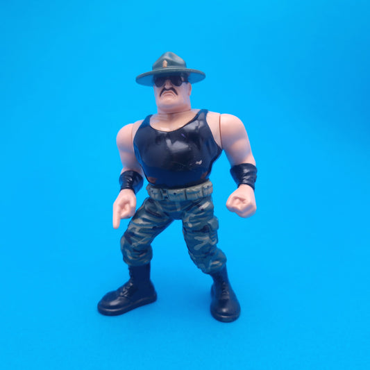 WWF HASBRO SGT SLAUGHTER Vintage Wrestling Figure ☆ Original 90s Series 3