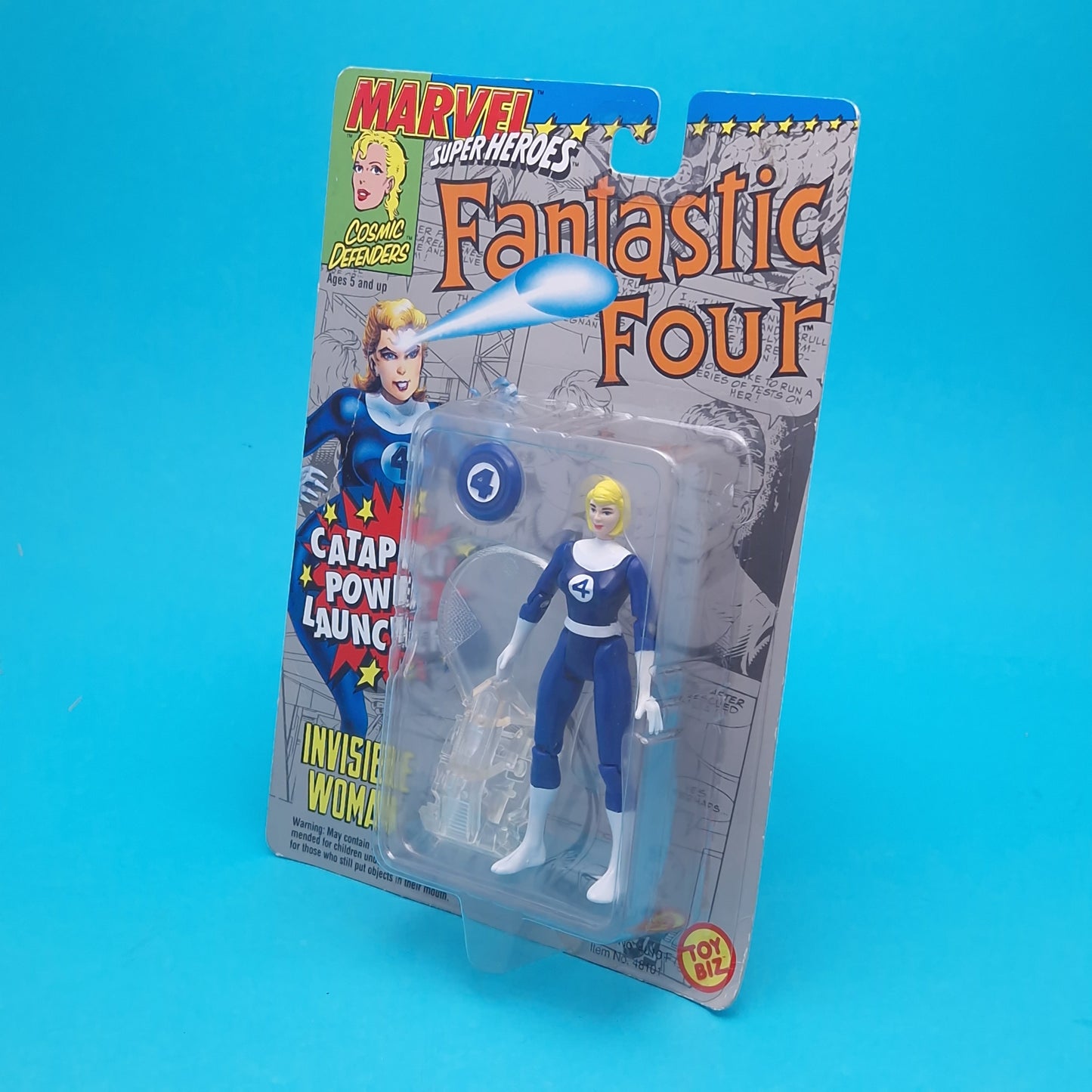 MARVEL SUPERHEROES ☆ INVISIBLE WOMAN Figure ☆ Original MOC Sealed Carded Toybiz 90s