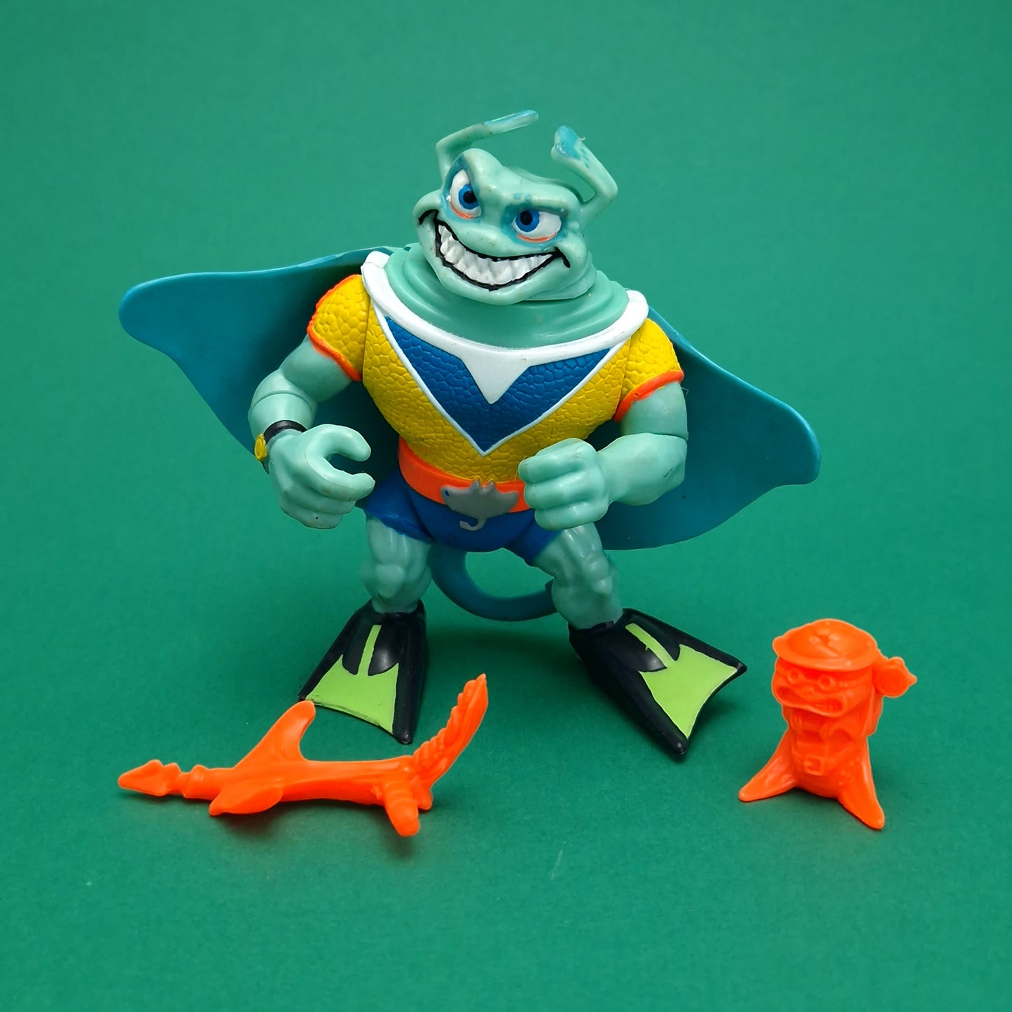 TEENAGE MUTANT NINJA TURTLES ☆ RAY FILET Vintage Action Figure ☆ 90s Loose