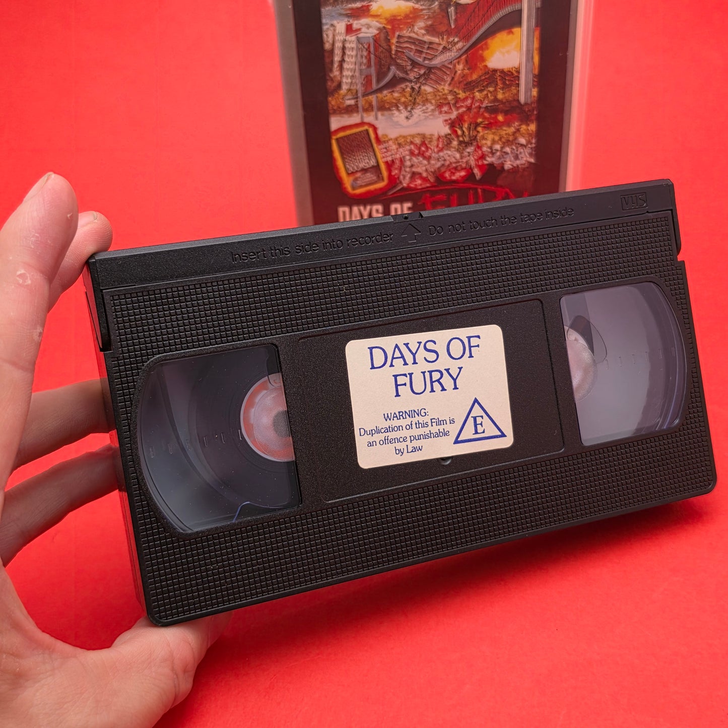 VHS Video ☆ DAYS OF FURY ☆ Pre Cert Vincent Price Vintage Tape