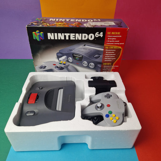 NINTENDO 64 ☆ N64 CONSOLE & CONTROLLER ☆ Retro Boxed Inner PAL