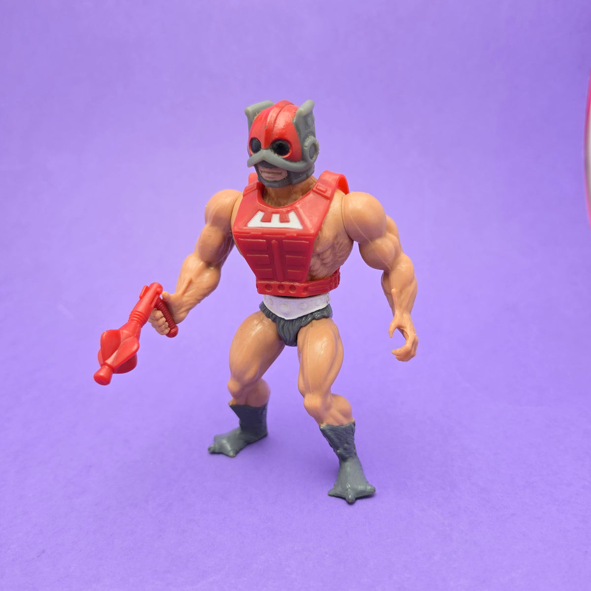 MASTERS OF THE UNIVERSE ☆ ZODIAC Red & Black Vintage Figure ☆ MOTU 80s Mattel