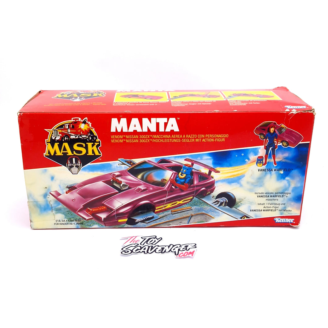 M.A.S.K ☆ MANTA Vanessa Warfield ☆ BOXED Complete Vintage MASK Kenner 80s EURO Box