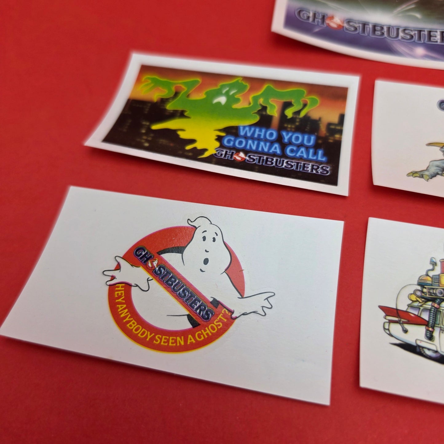 GHOSTBUSTER ☆ SHREDDED WHEAT Nabisco Water Slide Transfers Complete Set Vintage 1984 80s