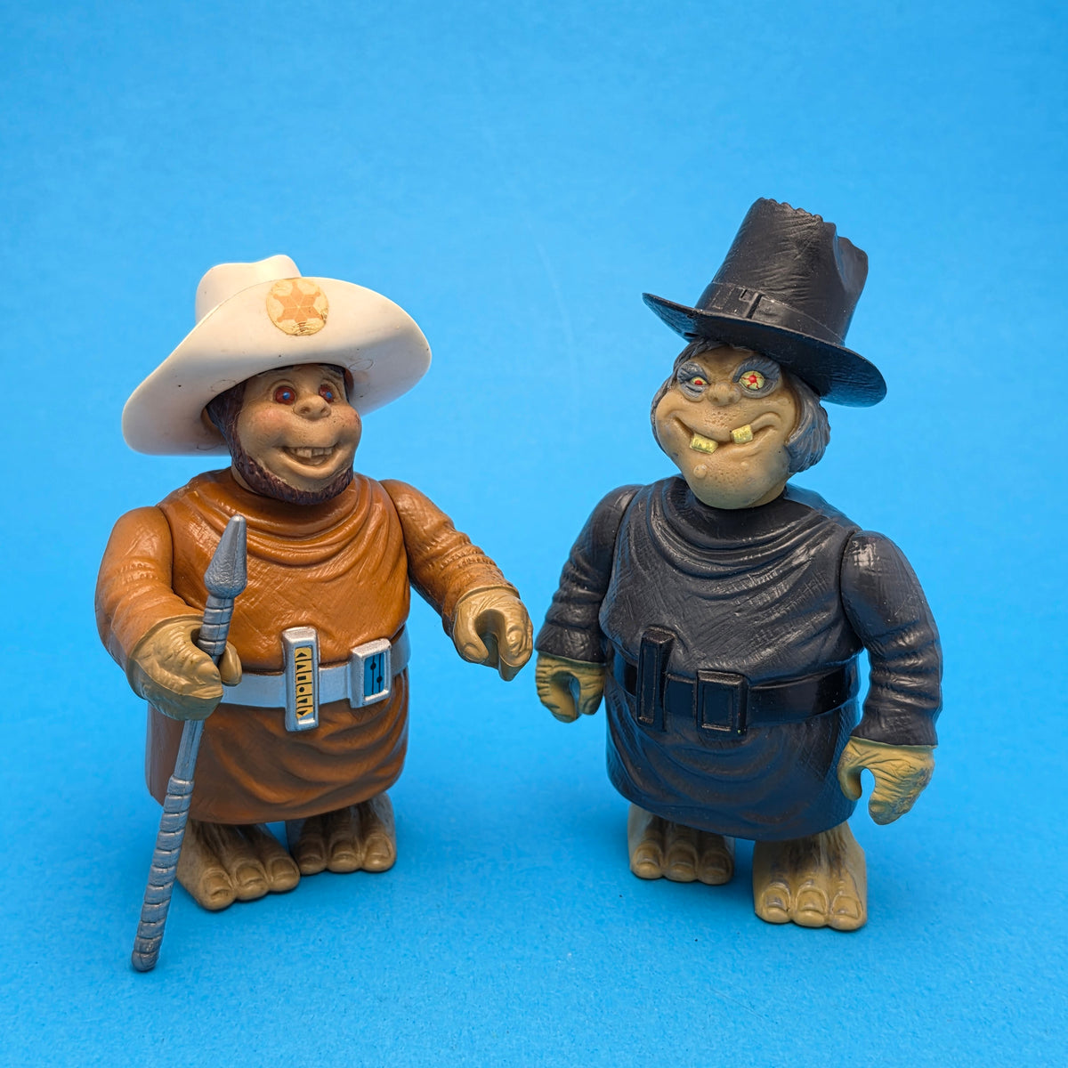 BRAVESTARR ☆ FUZZ & SKUZZ Figure ☆ Vintage Mattel Original 80s Loose