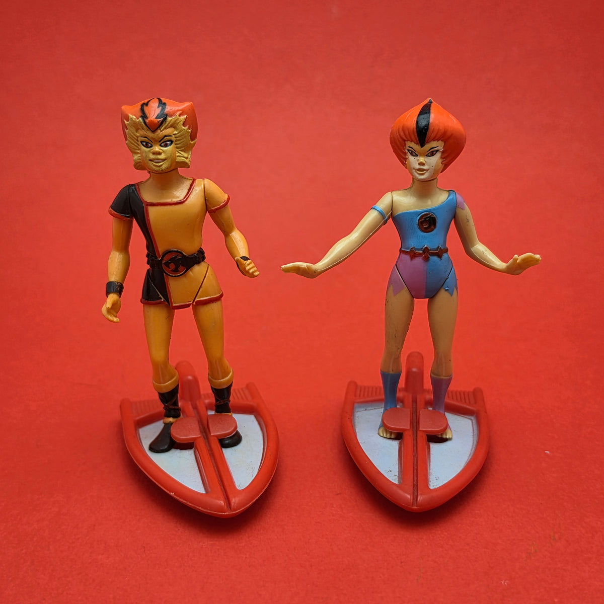 THUNDERCATS ☆ WILYKAT & WILYKAT Boards Figure ☆ Vintage LJN Complete 80s