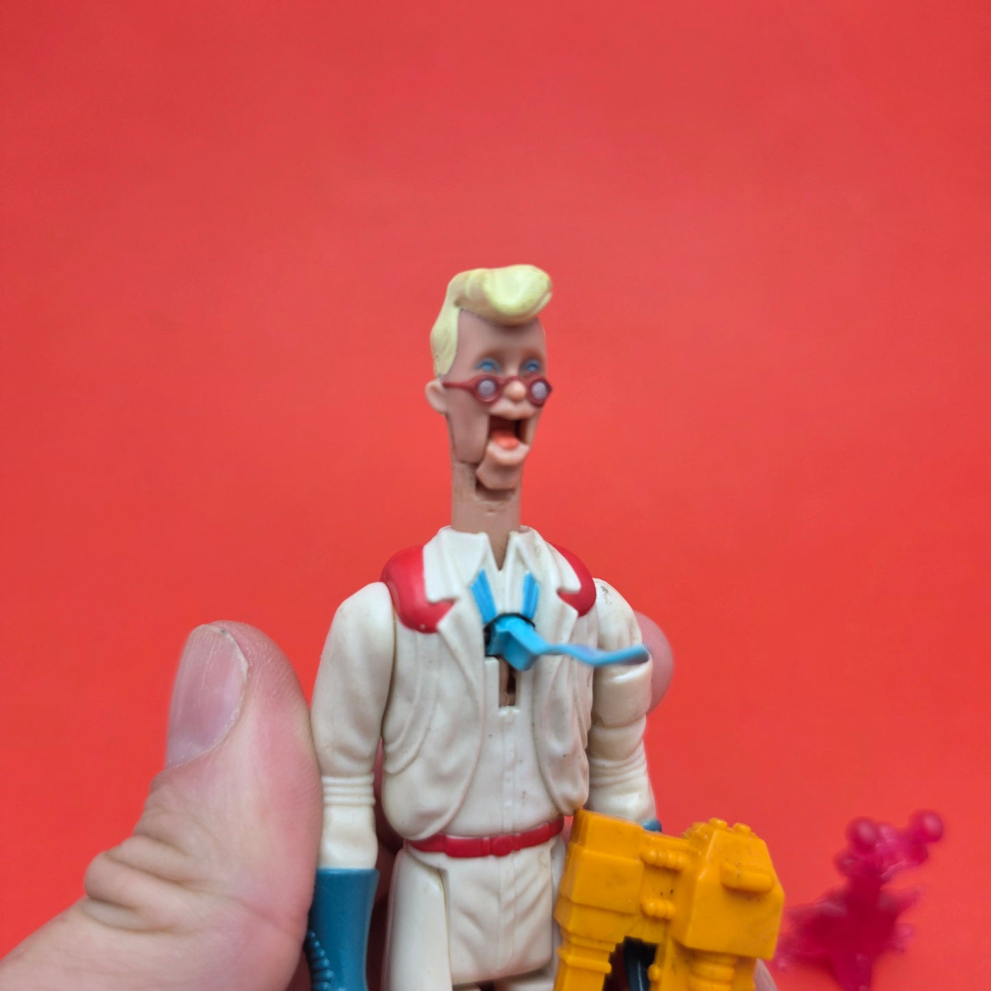 GHOSTBUSTERS ☆ EGON FRIGHT FEATURES Vintage Figure ☆ Loose 80s Kenner Complete