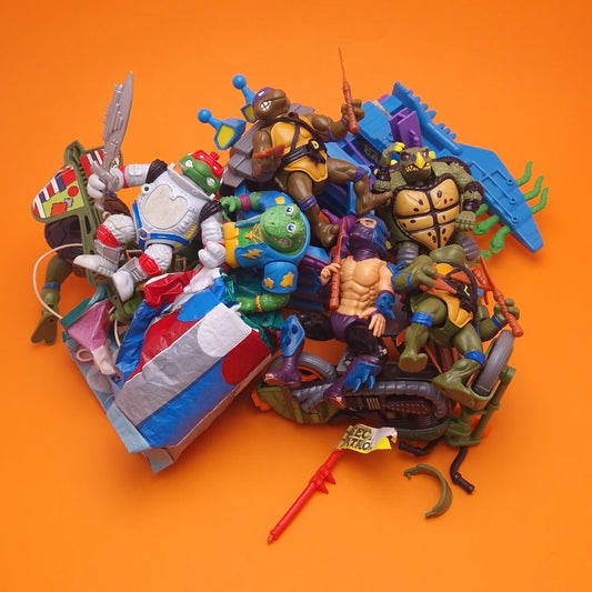 TEENAGE MUTANT NINJA TURTLES ☆ JOBLOT BUNDLE x10 Figure ☆ Vintage Loose 80s