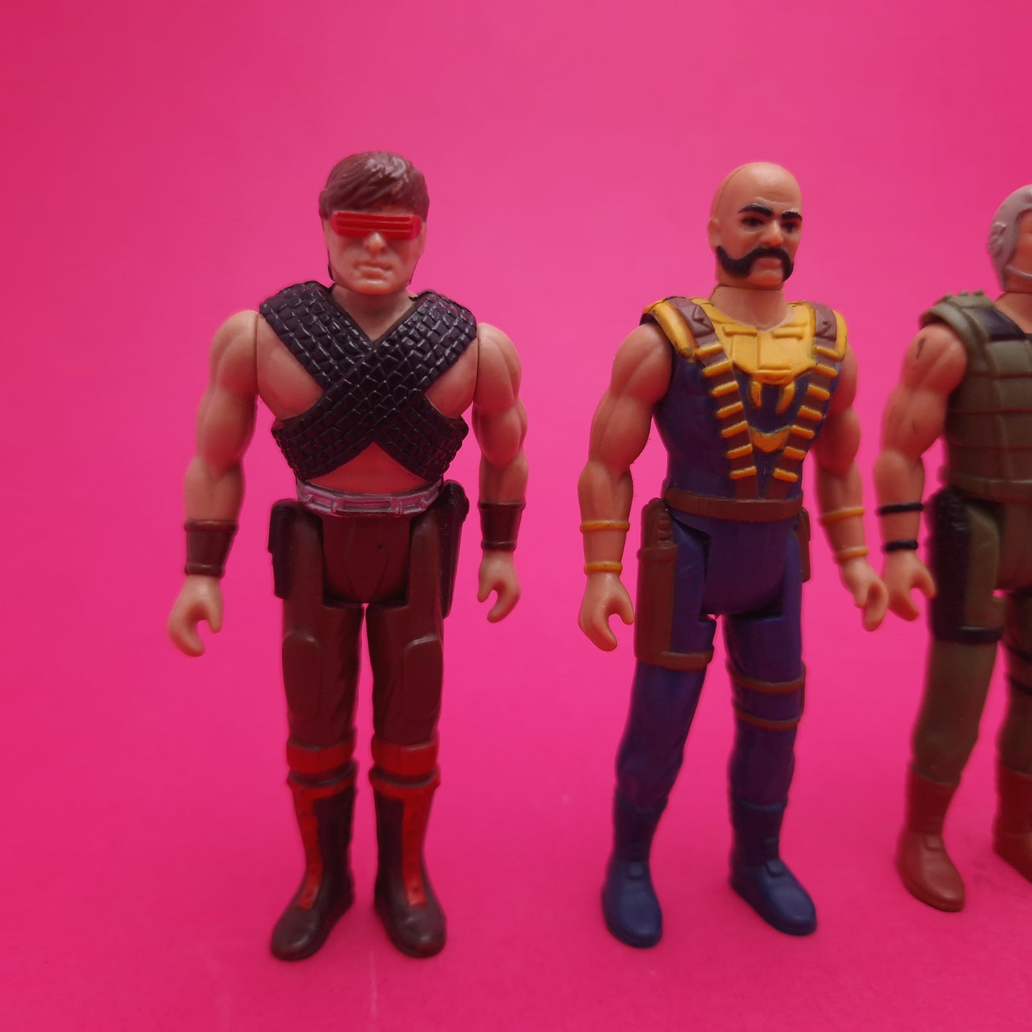 STEEL MONSTERS ☆ HALF TRAK METAL FACE RETREAD WHEEL BOSS Vintage Action Figure ☆ Tonka Loose 80s