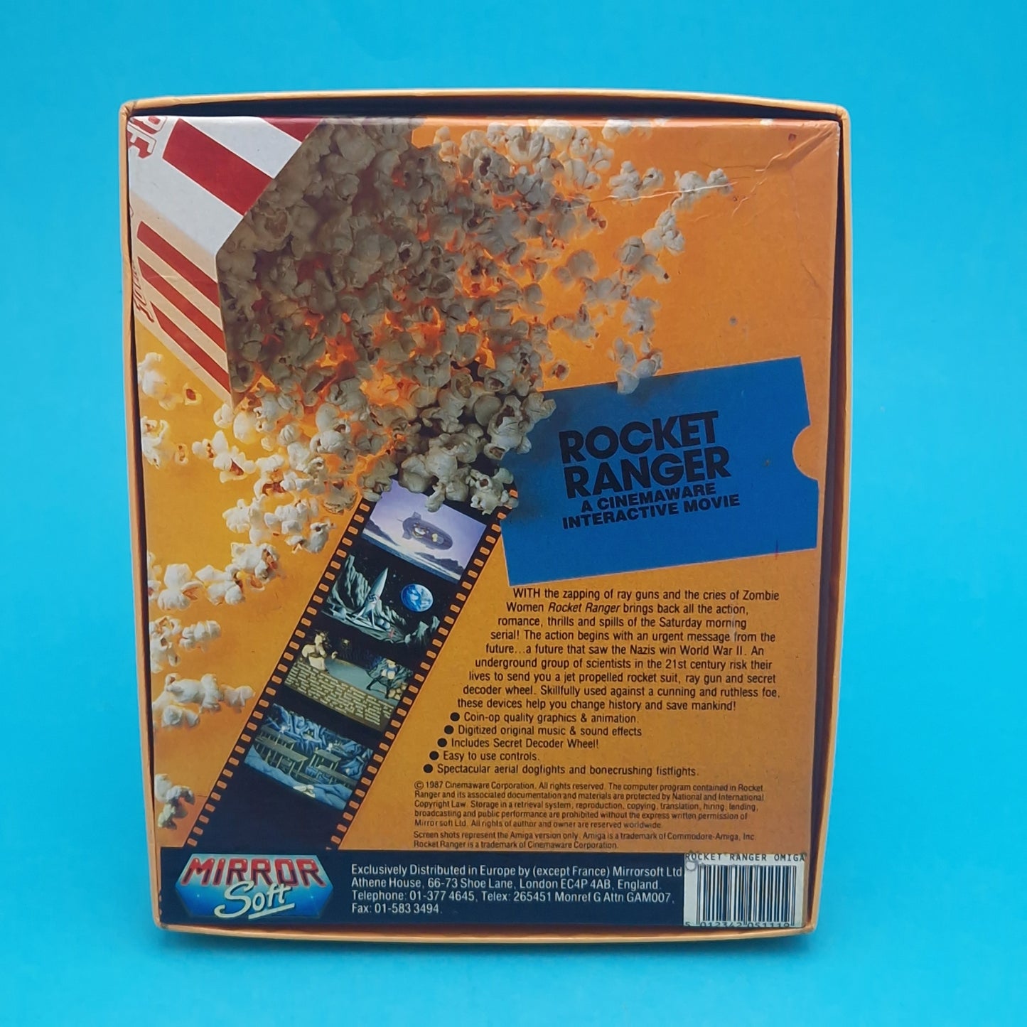 IBM PC ☆ ROCKET RANGER ☆ BOXED Vintage Retro Game 3.5" & 5.25" Disk