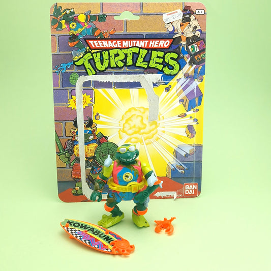 TEENAGE MUTANT NINJA TURTLES ☆ SEWER SURFER MIKE Vintage Action Figure ☆ 90s Loose