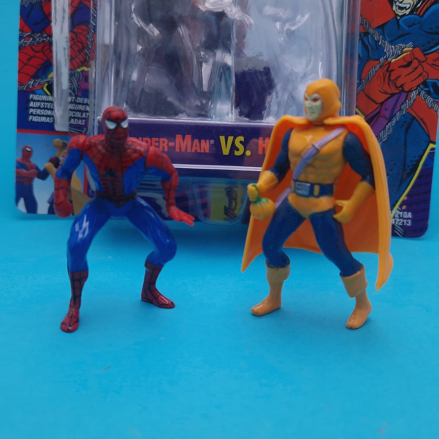 SPIDER-MAN WEB OF STEEL ☆ VS HOBGOBLIN MARVEL Figure ☆ Diecast Metal Vintage Toybiz 90s