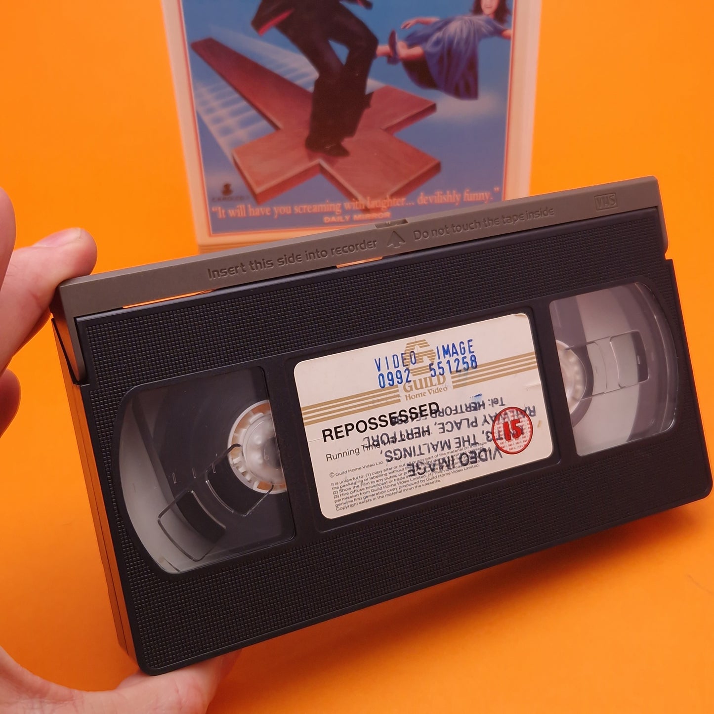 VHS Video ☆ REPOSSESSED ☆ 80s Big Box Ex Rental Horror Comedy 15 Vintage