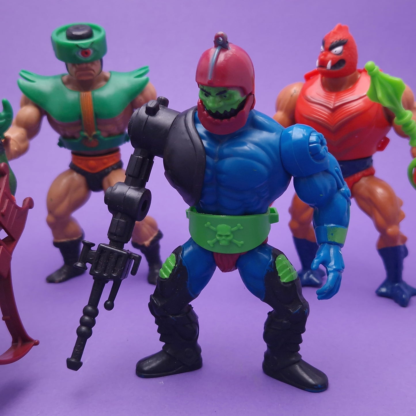 MASTERS OF THE UNIVERSE ☆ 5x Bundle TRAP JAW BUZZ OFF CLAWFUL LEECH TRI-KLOPS Vintage Figure ☆ MOTU Loose 80s Mattel