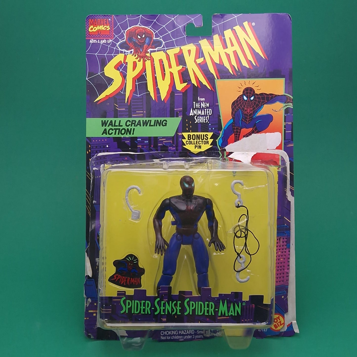 SPIDER-MAN ANIMATED SERIES ☆ SPIDER-SENSE Action Figure ☆ Marvel Toybiz 90s