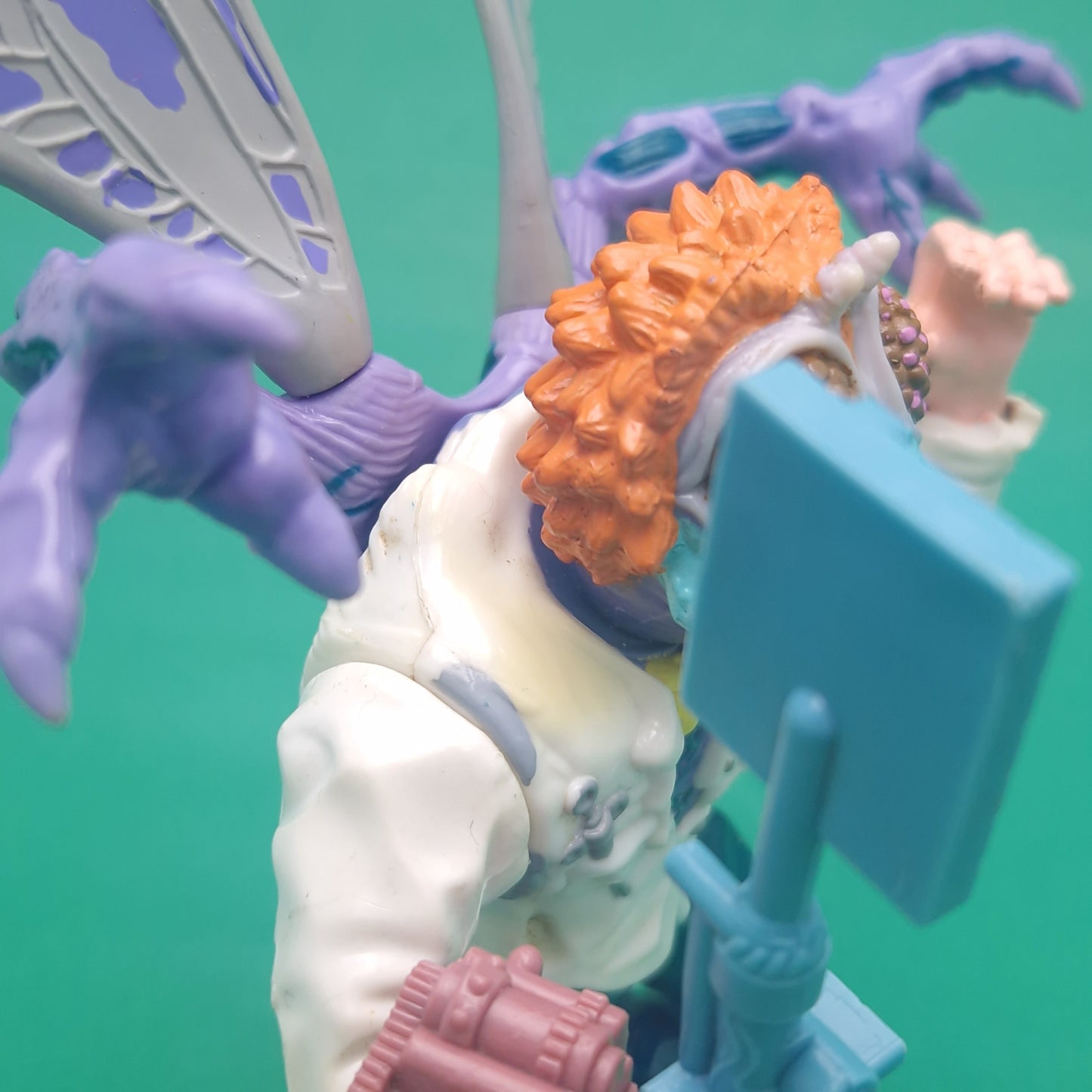 TEENAGE MUTANT NINJA TURTLES ☆ BAXTER STOCKMAN Vintage Action Figure ☆ Loose Complete