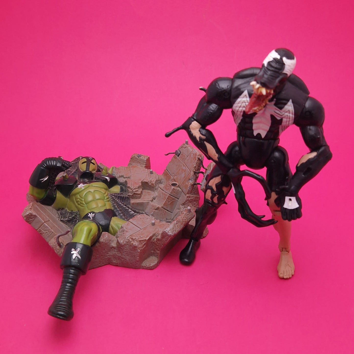 SPIDER-MAN CLASSICS ☆ Marvel legends VENOM TRANSFORMING Figure ☆ Vintage Original Toybiz 2001